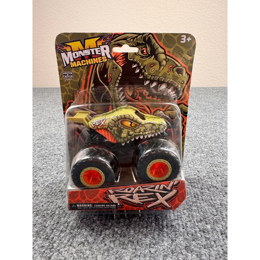 Monster Machines Roarin Rex Toy Truck Unisex 1/64 Scale Green New Dinosaur T-Rex
